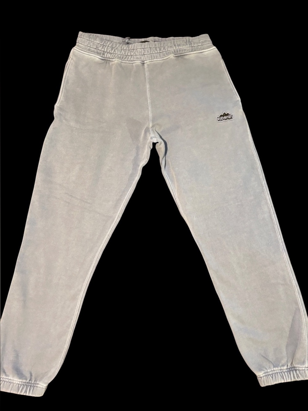 Superdry Light Blue Kids Velour Joggers